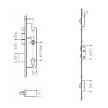 Serrure bs3700 standard - têtière 24
