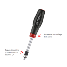 Set porte embouts droit et t + 10 acc - 2 way