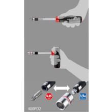 Set porte embouts droit et t + 10 acc - 2 way