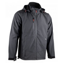 Softshell a capuche rock gris nuit