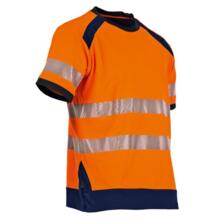 Tee shirt manche courte haute visibilite lampion orange
