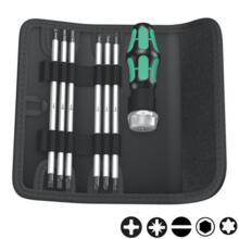 Tournevis cliquet  porte-embout kompakt kraftform vario ra sb (jeu de 7)