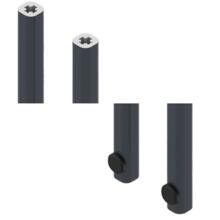 Tringle crémone 2 x 1250mm