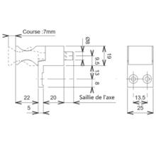 Verrou de condamnation fixation en façade