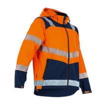Veste softshell haute visibilite cible orange