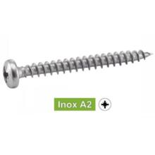 Vis bois inox tête ronde pozi