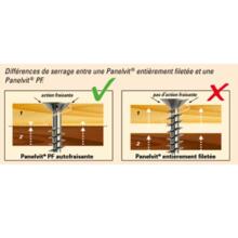 Vis bois panelvit tête fraisée tx