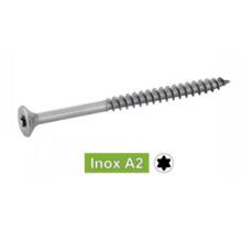 Vis bois tête fraisée torx inox 