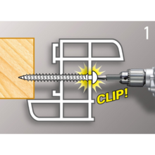 Vis de pose en rénovation menuiserie pvc