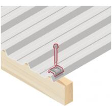 Vis fixation bac acier sur bois ral 7016