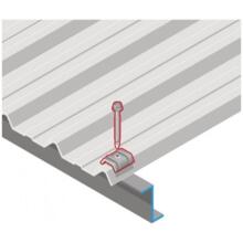 Vis fixation bac acier sur fer - z ral 5008