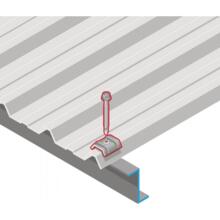 Vis fixation bac acier sur fer - z ral 7016