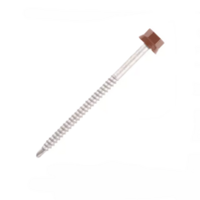 Vis fixation bac acier sur fer - z ral 8012