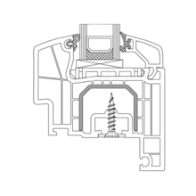 Vis pvc tête fraisée s