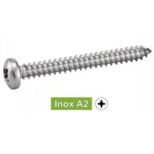 Vis tôle inox tête cylindre pozi